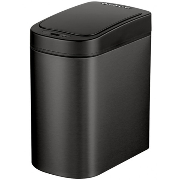 Waste bin material: Brass 7 lt Closed Floor standing, color: Black surface: Matt Dustbins Waste bin material: Brass 7 lt Closed Floor standing, color: Black surface: Matt Dustbins