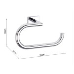 Paper holder no cover material: Brass 21x10x10cm, color: Chrome surface: Glossy Toilet paper holders Paper holder no cover material: Brass 21x10x10cm, color: Chrome surface: Glossy Toilet paper holders