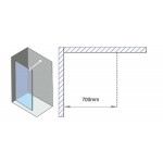 Καμπίνα ντουζιέρας ευθύγραμμη 70x190 6mm σταθερή επιφάνεια: Γυαλιστερή, χρώμα: Χρωμέ Ευθύγραμμες Καμπίνα ντουζιέρας ευθύγραμμη 70x190 6mm σταθερή επιφάνεια: Γυαλιστερή, χρώμα: Χρωμέ Ευθύγραμμες