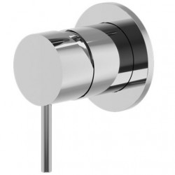 Shower tap Wall-mounted concealed - complete set 1 hole 1 way material: Brass mixer without hand shower, hose and holder, color: Chrome surface: Glossy Wall-mounted - external part
