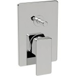 Shower tap Wall-mounted concealed - complete set 2 way material: Brass mixer With plate without hand shower, hose and holder, color: Chrome surface: Glossy Wall-mounted - external part Shower tap Wall-mounted concealed - complete set 2 way material: Brass mixer With plate without hand shower, hose and holder, color: Chrome surface: Glossy Wall-mounted - external part
