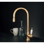 Kitchen tap Deck-mounted material: Brass with shower C-Spout, color: Bronze surface: Brushed Deck-mounted Kitchen tap Deck-mounted material: Brass with shower C-Spout, color: Bronze surface: Brushed Deck-mounted