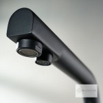 Kitchen tap Deck-mounted material: Brass with water filter, color: Black surface: Matt Deck-mounted Kitchen tap Deck-mounted material: Brass with water filter, color: Black surface: Matt Deck-mounted