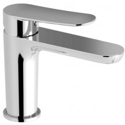 Wash basin tap Deck-mounted material: Brass mixer With pop-up waste set Μ size, color: Chrome surface: Glossy Deck-mounted