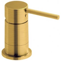 Wash basin tap Switch Deck-mounted material: Brass, color: Gold surface: Brushed Mixers
