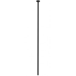 Εκροή (στόμιο) 130cm οροφής Black Matt από ορείχαλκο, χρώμα: Μαύρο επιφάνεια: Ματ Στόμια (ρουξούνια)