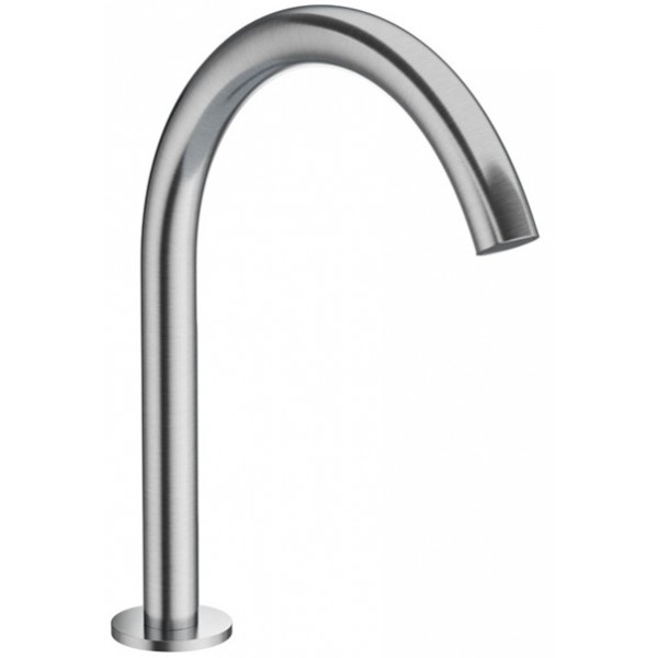 Spout (Nozzle) 29cm Deck-mounted C-Spout material: Brass, color: Chrome surface: Brushed Bath spouts