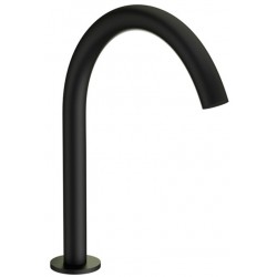 Εκροή (στόμιο) 29cm επικαθήμενος τύπος C-Spout, Black Matt από ορείχαλκο, χρώμα: Μαύρο επιφάνεια: Ματ Στόμια (ρουξούνια)