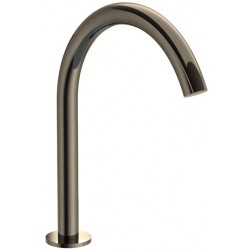 Spout (Nozzle) 29cm Deck-mounted C-Spout material: Brass, color: Black surface: Brushed Bath spouts