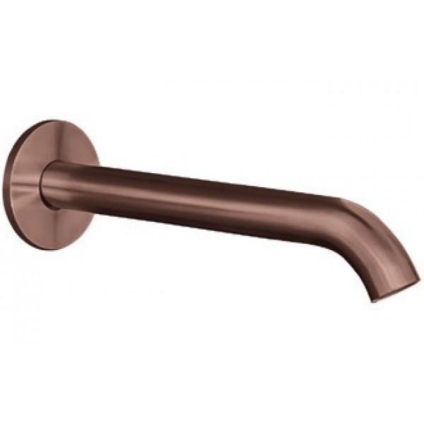 Spout (Nozzle) 18,2cm Wall-mounted material: Brass, color: Pink Gold surface: Brushed Spout (Nozzle) 18,2cm Wall-mounted material: Brass, color: Pink Gold surface: Brushed Bath spouts