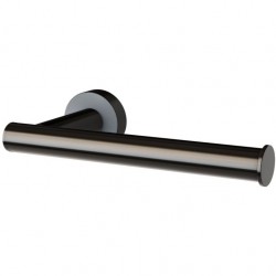 Paper holder no cover material: Brass, color: Black surface: Glossy Toilet paper holders