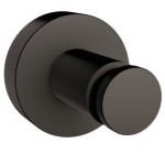 Hook Flat wall mounted material: Brass single, color: Black surface: Glossy Hooks Hook Flat wall mounted material: Brass single, color: Black surface: Glossy Hooks
