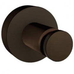 Hook Flat wall mounted material: Brass single, color: Brown surface: Brushed Hooks