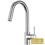 Kitchen tap Deck-mounted material: Brass with shower C-Spout, color: Chrome surface: Glossy Deck-mounted Kitchen tap Deck-mounted material: Brass with shower C-Spout, color: Chrome surface: Glossy Deck-mounted