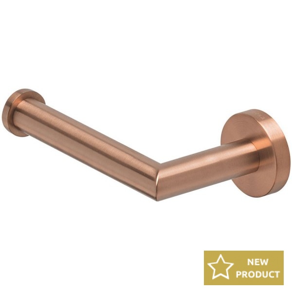 Paper holder no cover material: Brass, color: Pink Gold surface: Brushed Toilet paper holders
