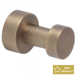 Hook Flat wall mounted material: Brass single, color: Bronze surface: Brushed Hooks