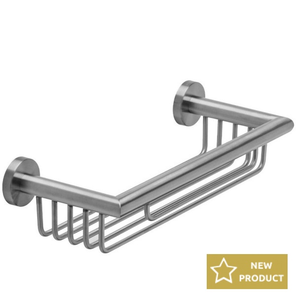 Sponge box material: Inox Double-mounted deep Single AISI 304, color: Chrome surface: Brushed Shower baskets
