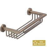 Sponge box material: Brass Double-mounted deep Single, color: Bronze surface: Brushed Shower baskets