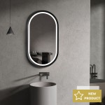 Mirror, shape: Capsule 45x90 material: Crystal, color: Black Mirrors Mirror, shape: Capsule 45x90 material: Crystal, color: Black Mirrors