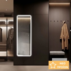 Καθρέπτης, σχήμα: Ορθογώνιο 60x180 από κρύσταλλο με περιμετρικό φωτισμό LED Καθρέπτες μπάνιου