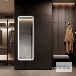 Καθρέπτης, σχήμα: Ορθογώνιο 60x180 από κρύσταλλο με περιμετρικό φωτισμό LED Καθρέπτες μπάνιου