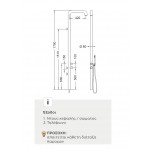Στήλη ντους εξωτερικού χώρου από inox 2 εξόδων, επίτοιχη 1,79m AISI316L, χρώμα: Χρωμέ επιφάνεια: Βουρτσισμένη Εξωτερικού χώρου Στήλη ντους εξωτερικού χώρου από inox 2 εξόδων, επίτοιχη 1,79m AISI316L, χρώμα: Χρωμέ επιφάνεια: Βουρτσισμένη Εξωτερικού χώρου