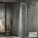 Στήλη ντους εξωτερικού χώρου από inox 2 εξόδων, επίτοιχη 1,79m AISI316L, χρώμα: Χρωμέ επιφάνεια: Βουρτσισμένη Εξωτερικού χώρου Στήλη ντους εξωτερικού χώρου από inox 2 εξόδων, επίτοιχη 1,79m AISI316L, χρώμα: Χρωμέ επιφάνεια: Βουρτσισμένη Εξωτερικού χώρου