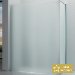 Shower enclosure Linear 90x200 6mm fixed surface: Glossy, color: Chrome Linear