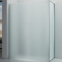 Shower enclosure Linear 90x200 6mm fixed surface: Glossy, color: Chrome