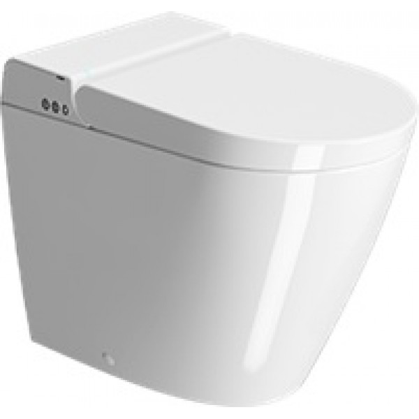 Floor standing toilet & toilet seat 59cm surface: Glossy, color: White Floor standing shower-toilets Floor standing toilet & toilet seat 59cm surface: Glossy, color: White Floor standing shower-toilets