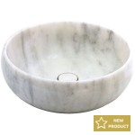 Washbasin Free standing 42x42x14 material: Marble Without hole Without overflow, color: White/Grey surface: Matt Free standing Washbasin Free standing 42x42x14 material: Marble Without hole Without overflow, color: White/Grey surface: Matt Free standing