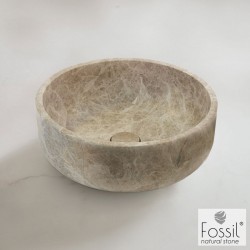 Washbasin Free standing 39x39x14 material: Marble Without hole Without overflow, color: Beige surface: Matt Free standing