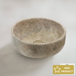 Washbasin Free standing 39x39x14 material: Marble Without hole Without overflow, color: Beige surface: Matt Free standing