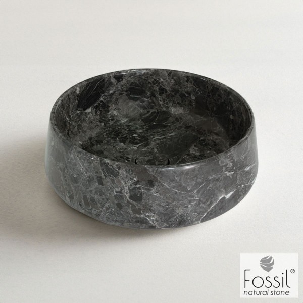 Washbasin Free standing 42x42x14 material: Marble Without hole Without overflow, color: Grey surface: Matt Free standing