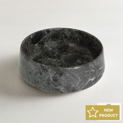 Washbasin Free standing 42x42x14 material: Marble Without hole Without overflow, color: Grey surface: Matt Free standing