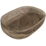 Washbasin Free standing 55x38x14 material: Marble Without hole Without overflow Emperador Dark, color: Brown surface: Matt Washbasin Free standing 55x38x14 material: Marble Without hole Without overflow Emperador Dark, color: Brown surface: Matt