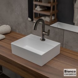 Washbasin Free standing 29,5x23,5x9 material: Porcelain With one hole Without overflow, color: White surface: Glossy Free standing