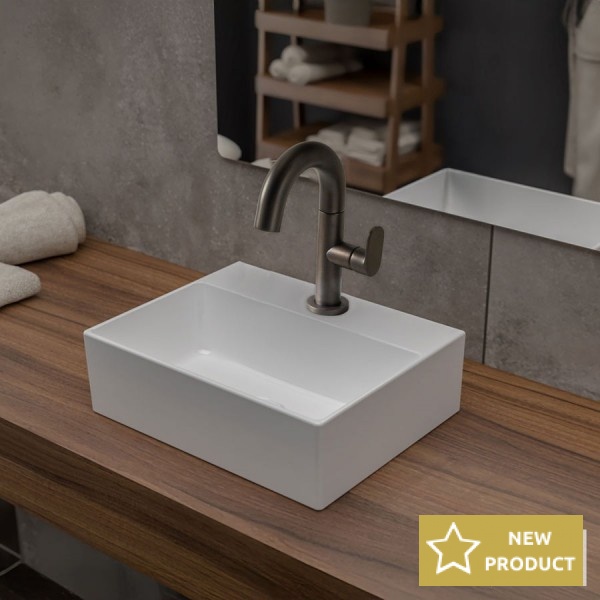 Washbasin Free standing 29,5x23,5x9 material: Porcelain With one hole Without overflow, color: White surface: Glossy Free standing