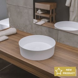 Washbasin Free standing 38x38x11,5 material: Porcelain Without hole Without overflow, color: White surface: Glossy Free standing