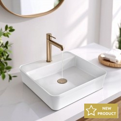 Washbasin Free standing 45x45x11,5 material: Porcelain With one hole Without overflow, color: White surface: Glossy Free standing