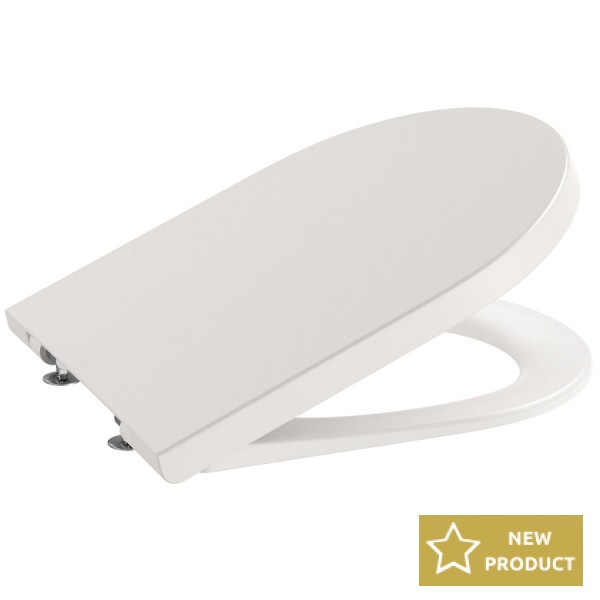 Toilet-seat soft closing, style: Wrapover, color: Beige Toilet-seat soft closing, style: Wrapover, color: Beige