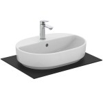Washbasin Free standing 55x40x13 material: Porcelain With one hole With overflow, color: White surface: Glossy Free standing Washbasin Free standing 55x40x13 material: Porcelain With one hole With overflow, color: White surface: Glossy Free standing
