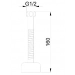 Σπιράλ Σύνδεσης ουρητηρίου, 16cm χρωμέ από ορείχαλκο Σπιράλ σύνδεσης