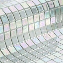 Ψηφίδα πισίνας 2,5x2,5 Ισπανίας, σχήμα: Τετράγωνο Α’ διαλογής (σε δίχτυ 31,2x49,5cm), απόχρωση: Ασημί Ψηφίδες