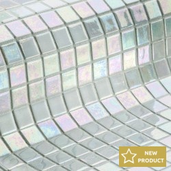 Pool mosaic 2,5x2,5 Spain, shape: Square 1st choice, hue: Silver Mosaics for pool