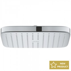 Shower head Wall-mounted / Ceiling-mounted 25x25 material: Brass, style: 1 spray, color: Chrome surface: Glossy Overhead showers