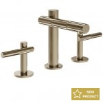 Wash basin tap Deck-mounted dual-level material: Brass Without waste Μ size, color: Chrome surface: Brushed Deck-mounted