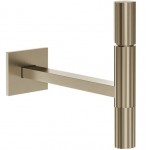 Wash basin tap Wall-mounted - external part 1 hole mixer Without waste, color: Chrome 21cm material: Brass surface: Brushed Wall-mounted - external part