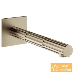 Εκροή (στόμιο) 21cm επίτοιχος τύπος Finox Brushed Nickel PVD από ορείχαλκο, χρώμα: Χρωμέ επιφάνεια: Βουρτσισμένη Στόμια (ρουξούνια)