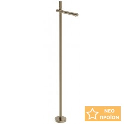 Μπαταρία νιπτήρος επιδαπέδια εξωτερικό μέρος Finox Brushed Nickel PVD από ορείχαλκο, χρώμα: Χρωμέ επιφάνεια: Βουρτσισμένη Επιδαπέδιες